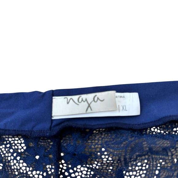 NAJA Underwear Cheeky Hipster Navy Blue Lace Size XL - Picture 7 of 8